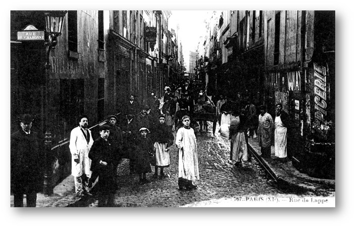 Rue de Lappe in Paris