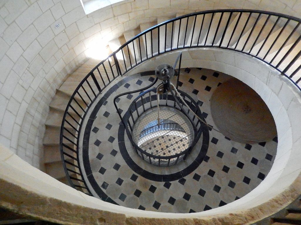 Le Phare De Corduan. Spiral staircase
